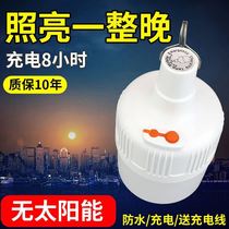 Super Bright LED Charging Bulb Outdoor Mobile Night Market Light Pendulum Stall Lighting Home Power Outage Emergency Wireless Energy Saving