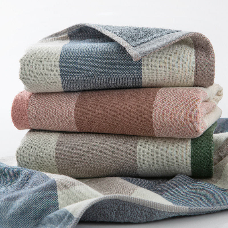 Gauze towel cotton face wash household adult men and women couples bath thickened absorbent face towel cotton face towel