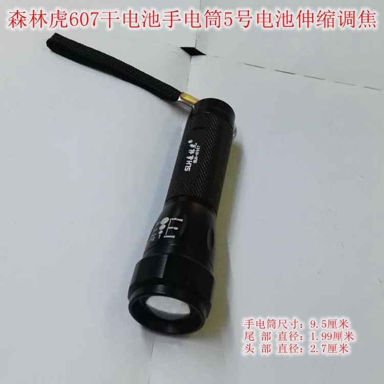 Forest Tiger 5 Dry Cell 1 Section Flashlight Forest Tiger SLH-H607 Pocket Mini Flashlight 1w Power