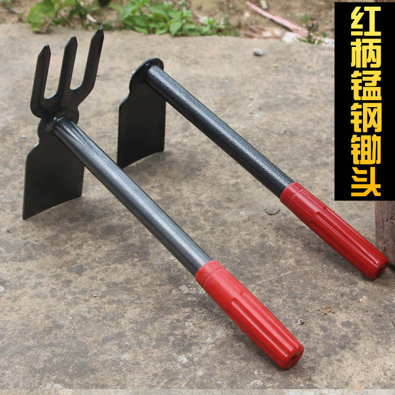 Manganese Steel Hoe-Head Dual-use hoe Vegetable Gardening Landscaped Garden Seed Flower Weeding Harrowing Farm Tools Agricultural Outdoor Flower Hoe