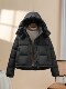 90 White Duck Down Jacket Women's Short 2025 New Hooded Small Fashionable Western Style Loose Bread Jacket Winter