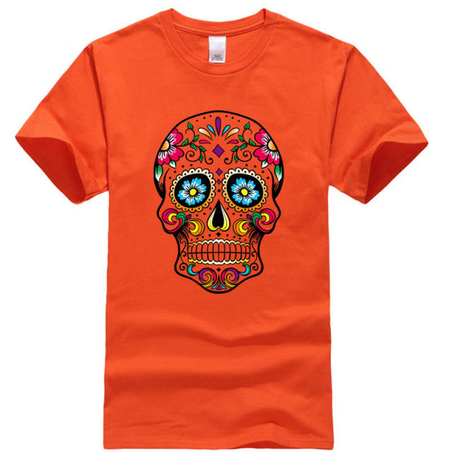 Men's Skull Print T-Shirt Graphic Short Sleeve - Taobao product photo 8