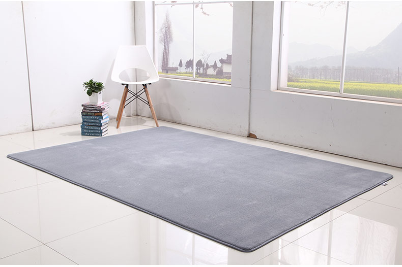 Thảm nhung ngắn lông san hô phòng ngủ cạnh giường đầy đủ phòng khách bàn cà phê mat chiếu mat - Thảm thảm trải sàn