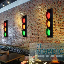 Barbecue Parlor Catering Shop Wall Decoration Traffic Lights Restaurant Cafe Bar Aisle Creative Personality Decorations