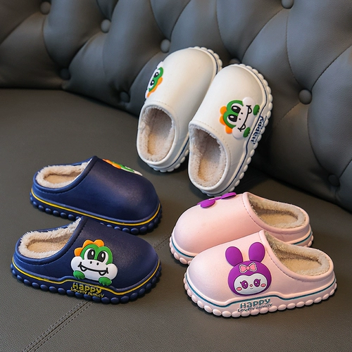 Детские зимние милые тапочки подходит для мужчин и женщин, нескользящие удерживающие тепло мультяшные туфли, коллекция 2023