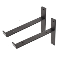 Wall Shelf Brackets Forged Rustic Salvaged Metal Shelf Supp