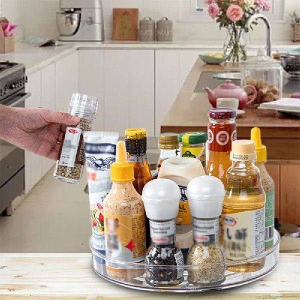 Transparent Multifunctional 360° Rotation Rack Round