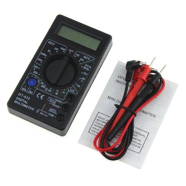 DT-832 Digital Multimeter 1999 Counts AC Amp Volt Ohm