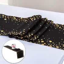 Rectangle Dining Room Table Runner Bronzing Dots Table