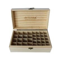 Modern Design 36 Slots Wooden Essential Oils Box Solid Wood