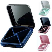 Wwestwood 4 Grid Waterproof Medicine Pill Box for Storage Tr