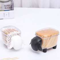 1PC Creative Portable Toothpick Cotton Swab Storage Box