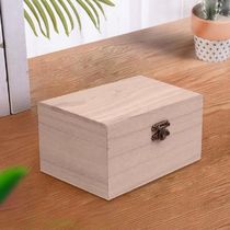 Portable Wooden box Multifunction Case with Lid Makeup