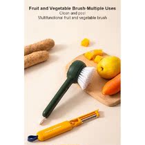 Colorful Brush with Peeler 2 in 1 Vegetable Brush Fruit