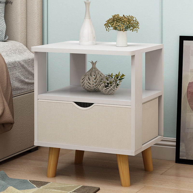 Modern Wooden End Tables Bedside Nightstands Nordic
