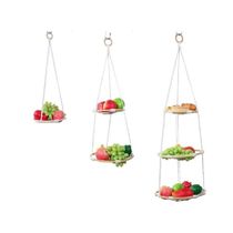 Kitchen Hanging Fruit Baskets Kitchroom Bathroom Organizer