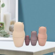 Layer Solid Color Russian Nesting Doll Toy Stacking