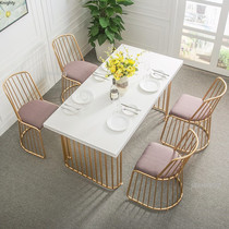 Nordic Gold Iron Bar Chair Modern Customized Dressing Table