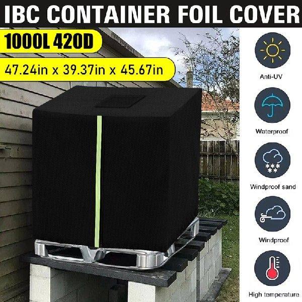 Zipper Tote Cover for IBC Rain Barrel Water Tank Protective