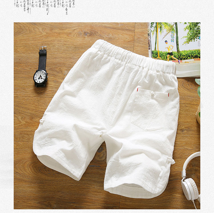 Quần short nam mùa hè Hàn Quốc phiên bản của xu hướng 2018 triều người đàn ông hoang dã của năm quần lỏng thường linen bãi biển nhà quần quần giữ nhiệt nam