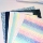 Радужная Гелитовая ткань Pindou Rainbow Gelite Fabric Mix 6 Утолщенная Гелитовая ткань горячего тиснения с блестками Мелкий блеск Грубый блеск ручной работы DIY mini 2