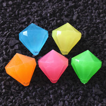 Childrens plastic luminous diamond color gem toy single zero sale coax children children boy digging treasure game