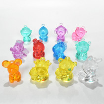 Childrens Transparent Plastics acrylic XII Zodiac Small Animals Mens Girls over Home Puzzle Games Jewel Toys
