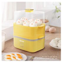 EDEI Ithouse Double Layer Boiled Egg machine Breakfast Machine Multifunction Steamed Egg with large capacity visible upper cover YG-ZD606