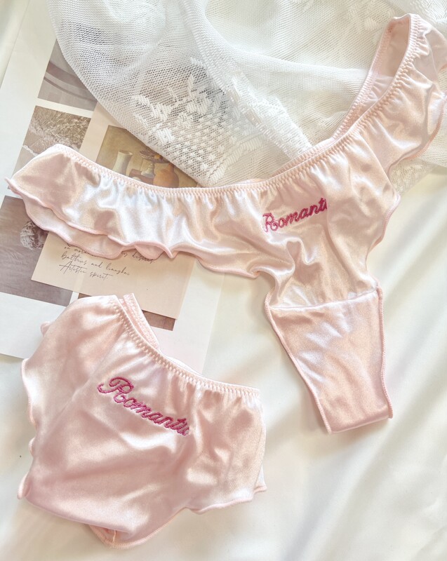Mi-Style Light Luxury Satin Pure Desire Sexy Embroidered Comfortable Girly Thong Panties, Comfortable and Alluring Mi-Style Light Luxury Satin Pure Desire Sexy Embroidered Comfortable Girly Thong Panties, Comfortable and Alluring