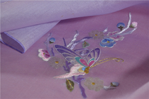 Real silk hand embroidered Su embroidered old embroidered embroidered embroidered sheet purple mulberry silk high-end cloth fabric