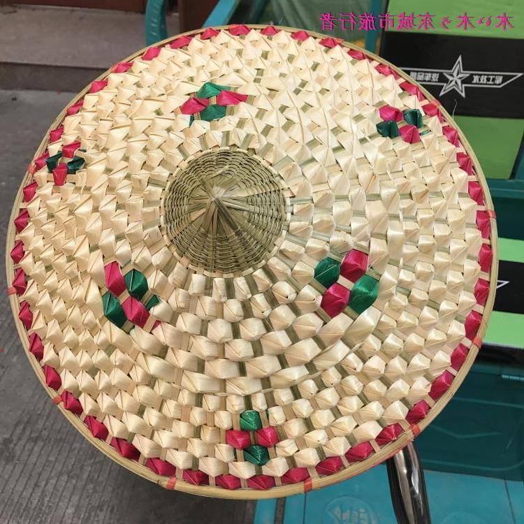 Supply performance pineapple hat bamboo hat bamboo hat decorative straw hat pure handmade hat bamboo hat manufacturers