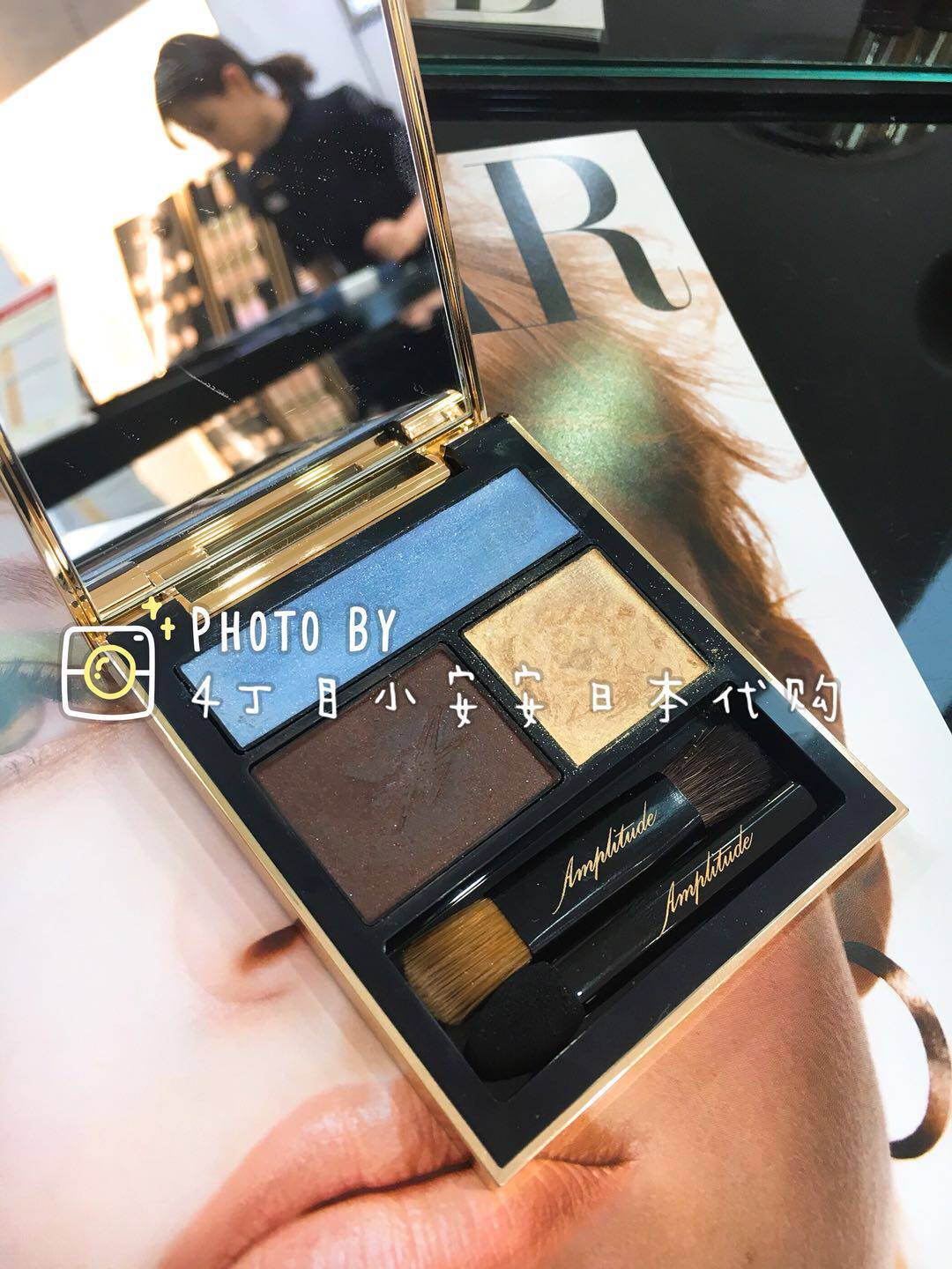 (Awarded) Japanese special cabinet Amplitude New products Three-color eye shadow disc RUMIKO Supervisors Full 8 Color