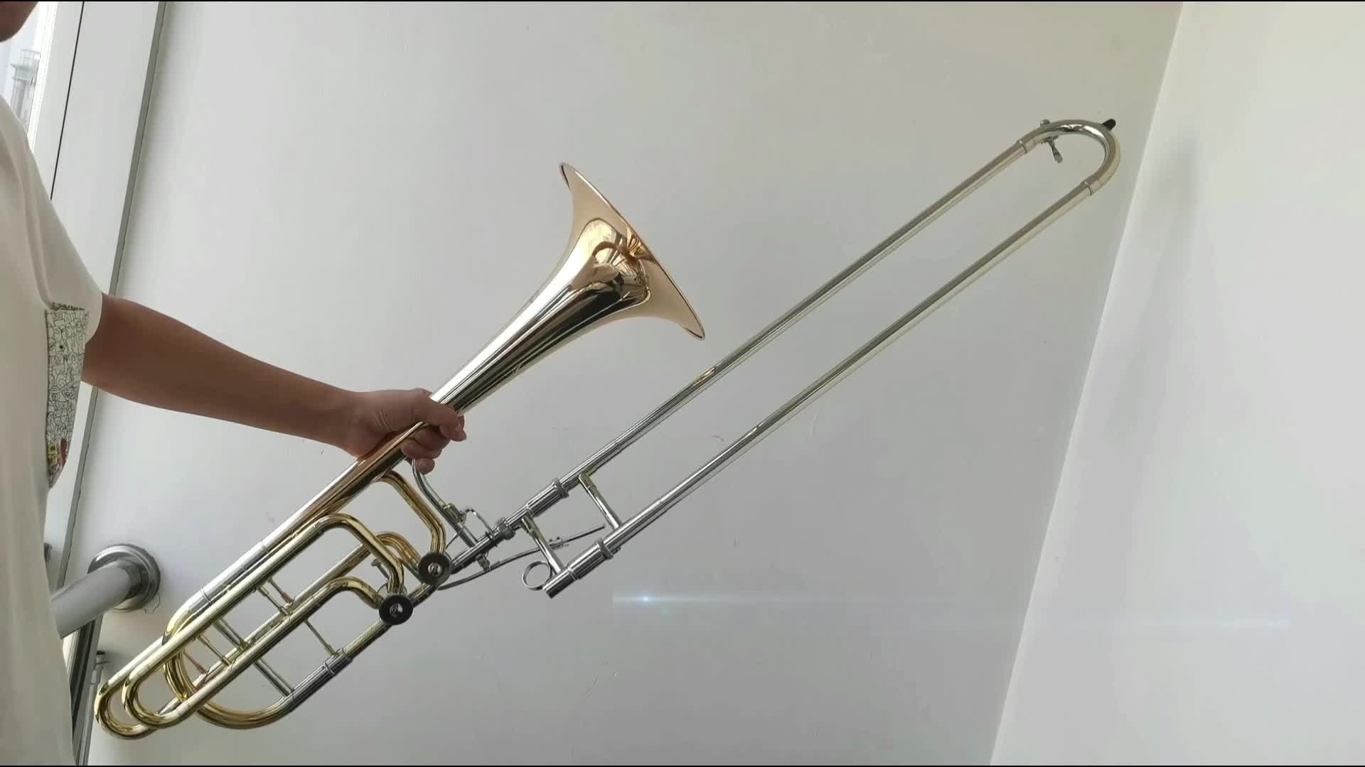 Professional Brass Instruments Cheap Price Trombone Gold Lacquer Bass Trombone Buy Brass