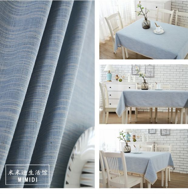 Khăn trải bàn bằng vải cotton và vải lanh Nhật Bản mục vụ đơn giản hiện đại tủ lạnh che khăn màu xám cà phê xanh cà phê bàn ​​bàn khăn trải bàn tùy chỉnh khăn trải bàn bằng nhựa