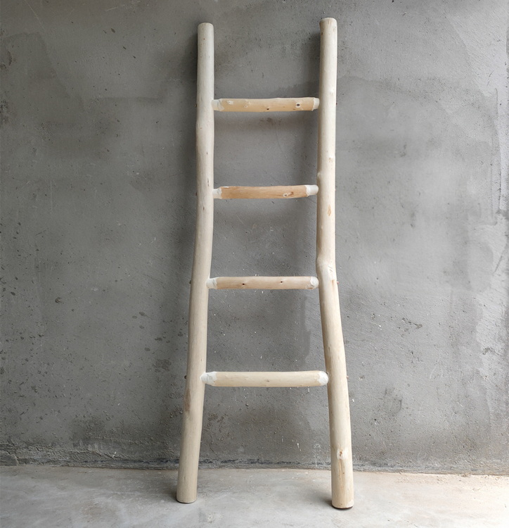 Dry Twigs Ladder Decoration Clothing Shop Props Original Wood Color Folk Juku Ladder Photo Gallery Photo Shop Window Decorated Shelve