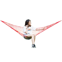 Hammock Outdoor Autumn Thousands Mesh Field Adults Plus Coarse Nylon Rope Indoor Home Dorm Room Sleeping Hanger Rocking Bed