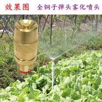 Total Copper Sub Warhead Nozzle Atomization Spray Garden Lawn Greening Spray Irrigation Equipment 4 Sub-Adjustable Desktop Atomization Nozzle