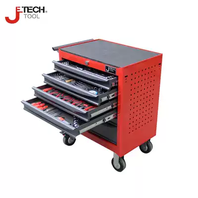 Jieke 330-piece tool cart set tool 230-piece vehicle trolley drawer-type cart universal wheel trolley RC