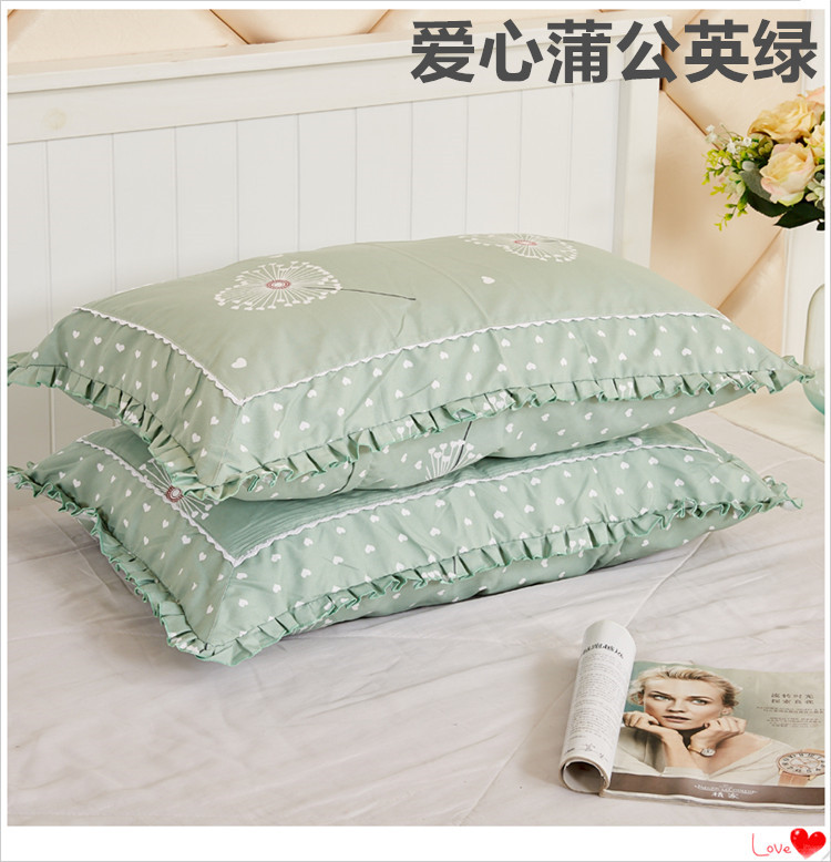 Gối cưới màu đỏ cặp 48 74cm chà nhám gối đơn Hàn Quốc ren cưới tăng gối - Gối trường hợp gối chữ u