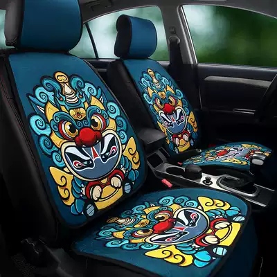 Guofeng personality Four Seasons GM cushion fashion Four Seasons cute linen goddess car cushion fabric half bag