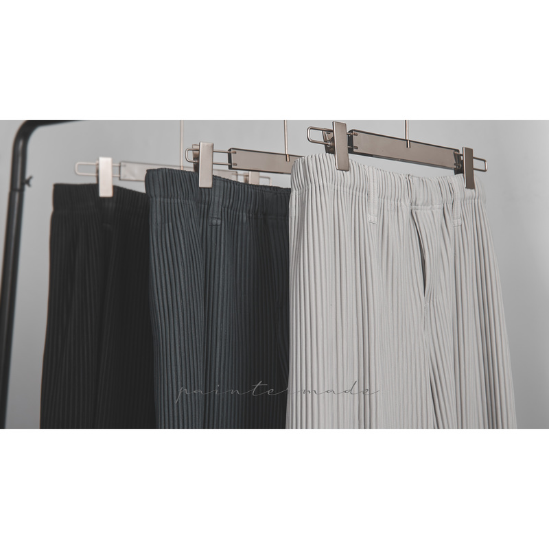 Painter-Made Non-Issey Miyake Pleated Jf150 Loose Drape Casual Suit Trousers Painter-Made Non-Issey Miyake Pleated Jf150 Loose Drape Casual Suit Trousers