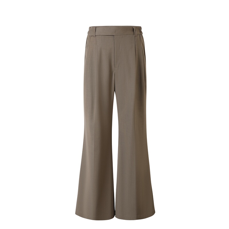 Painter Made 24Fw Fine Wool Adjustable Waistband Cleanfit Commuter Flared Casual High-End Dress Pants