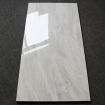 Large size polished brick 600x1200 grey through body marble tile living room floor tile full throw glazed background wall brick