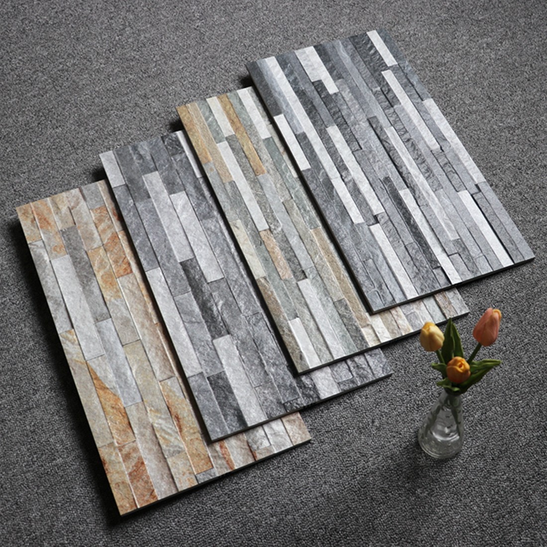 Cultural stone tiles 300*600 villa self-built house exterior wall brick garden wall terrace cultural stone background wall brick