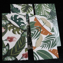 Color porcelain sheet 300x600 toilet green leafy plant flower brick kitchen bright light glazed face wall brick room for parquet brick