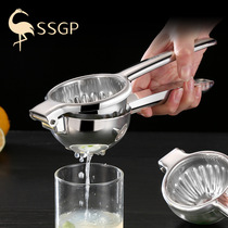 SSGP 304 Stainless Steel Manual Juice Extractor Small Portable Lemon Juice Extractor Manual Fruit Miller Hand Press Style