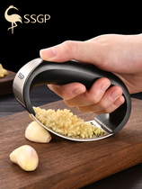 Ring Press Garlic 304 stainless steel garlic mortar Home Stir Cut garlic Garlic Paste Mashed Garlic Mashed Mashed Garlic Mashed Garlic Press