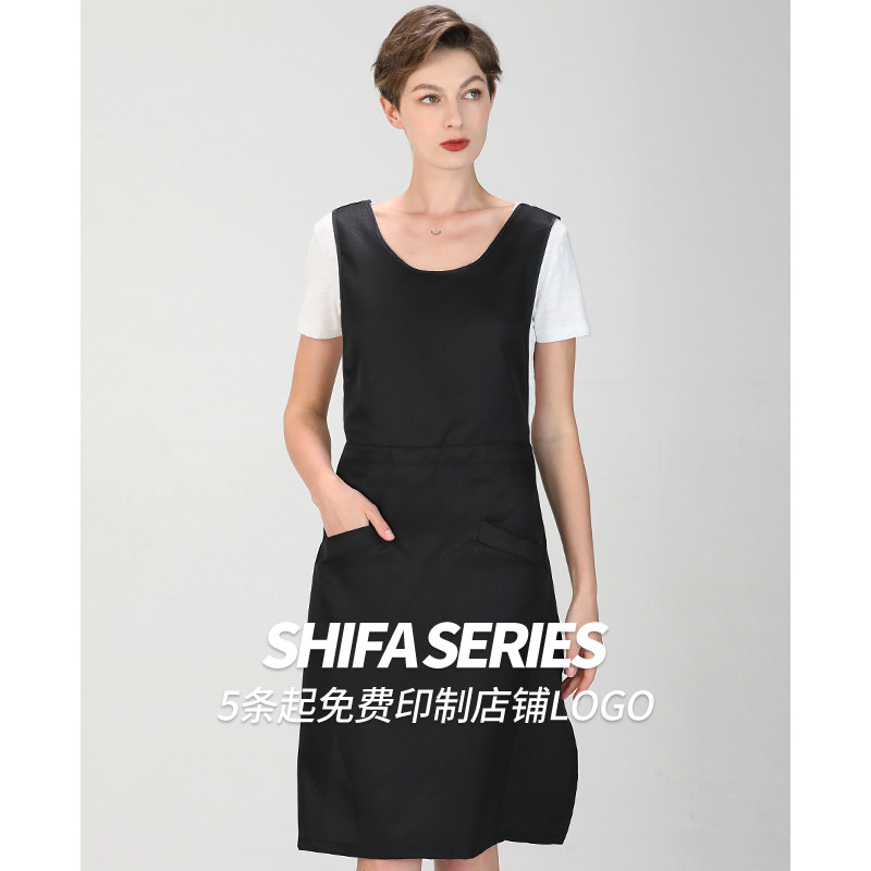 Hairdress shop high-grade oil hot apron cloth men and women hair nail shop working clothes without customization