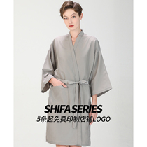 Barber shop customer service hair salon dedicated net red high-end tide beauty hairdressing customer gown kimono hair dyeing clothing waterproof customization