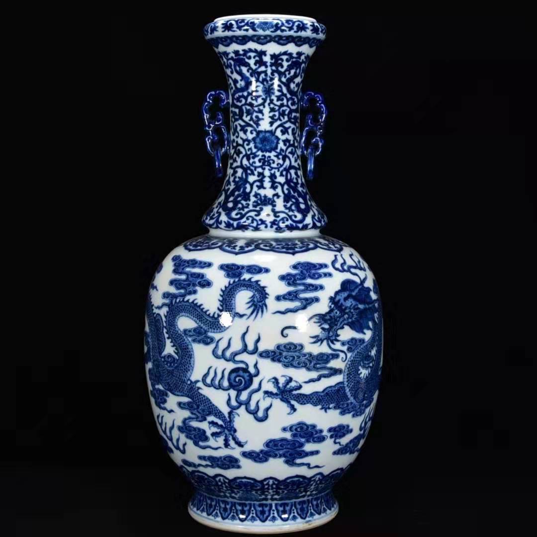 高麗青磁　双耳花瓶　瓷器　木箱　時代物 高麗青磁 双耳花瓶 瓷器 木箱 時代物